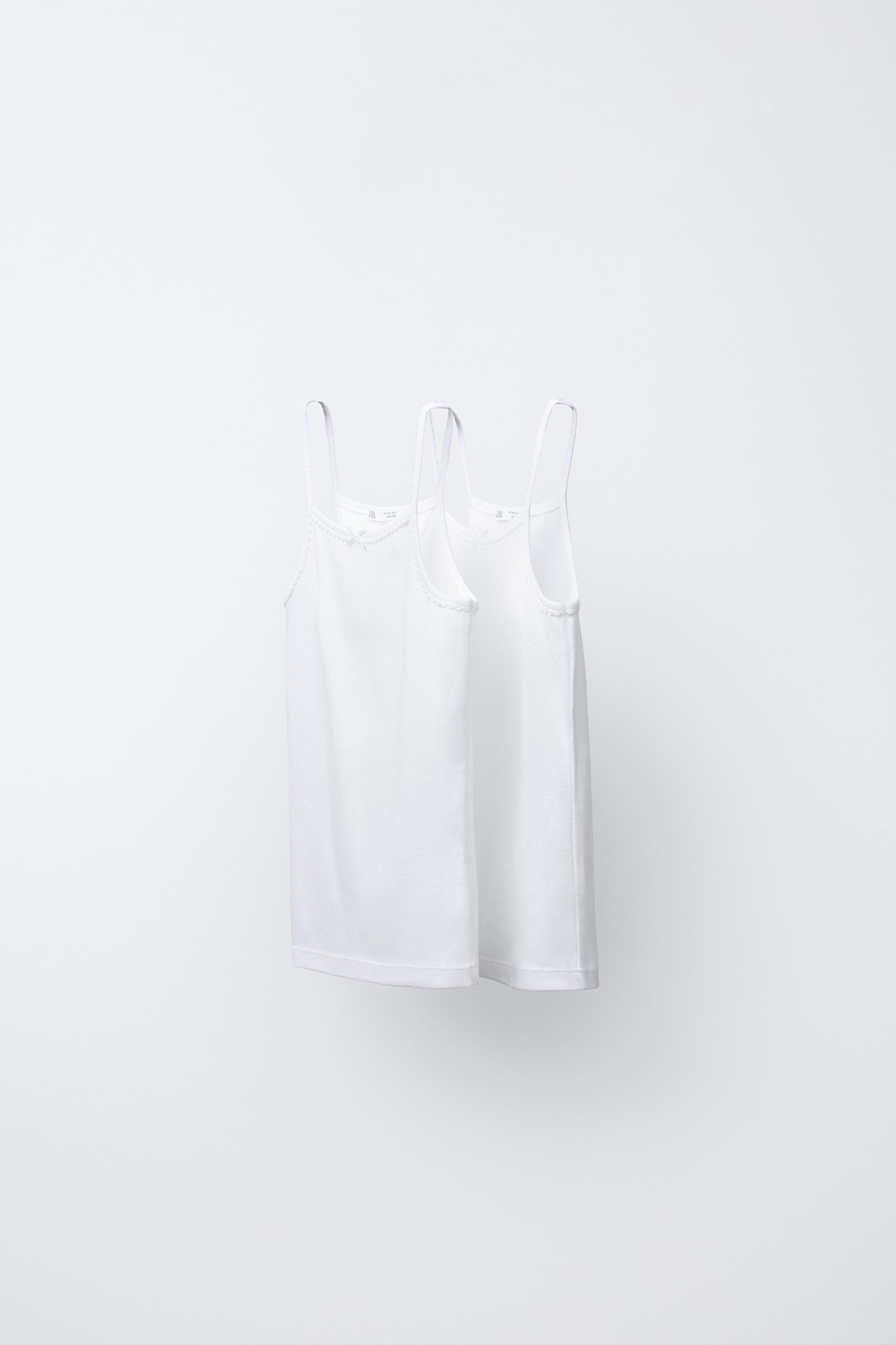 LOT DE DEUX T-SHIRTS À BRETELLES